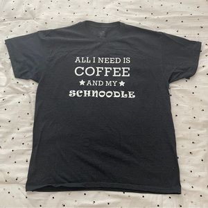 🆕 Fruit of the Loom Women's Gray Dog Graphic Short Sleeve Tee Shirt Top